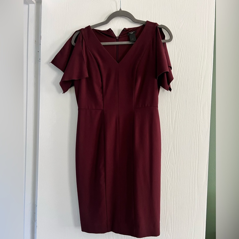 BRAND NEW mid length burgundy dress
